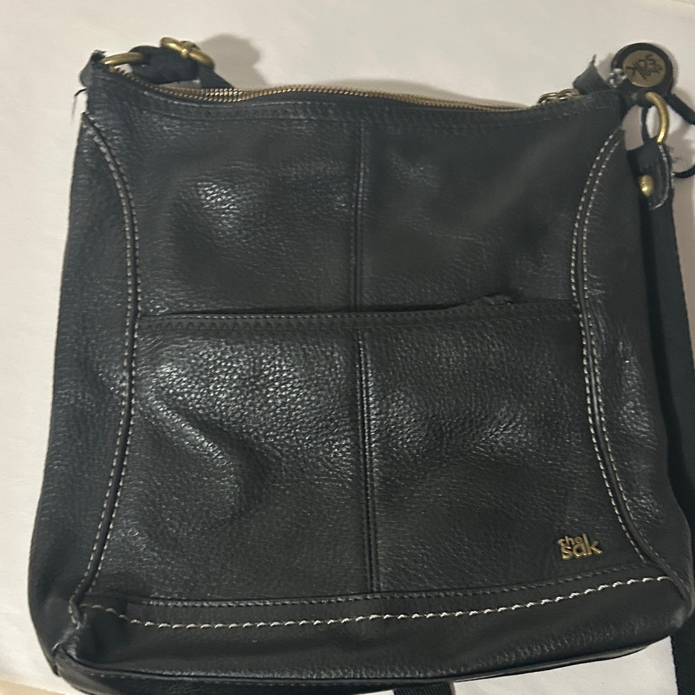 The Sak Black Leather Crossbody Bag - Picture 4 of 7